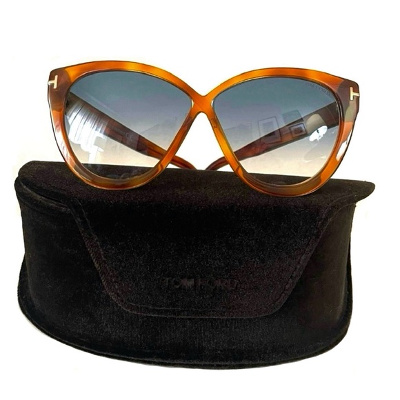 Tom Ford Arabella Blonde Havana Tortoise Shell Sunglasses TF511-53W 5901… - Picture 3 of 9